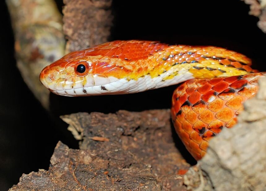 albino corn snake