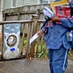 Dogs bark at the Mailman